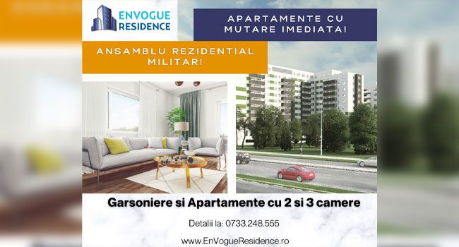 Descoperă și alege să locuiești în EnVogue Residence! (P) 