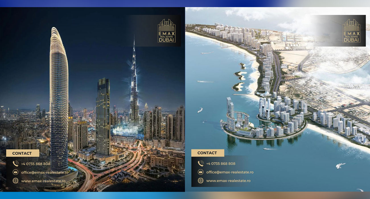 EMAX Real Estate Dubai aduce la Târgul Național Imobiliar 2025 proiecte exclusiviste din Dubai, Zanzibar și Emiratele Arabe Unite