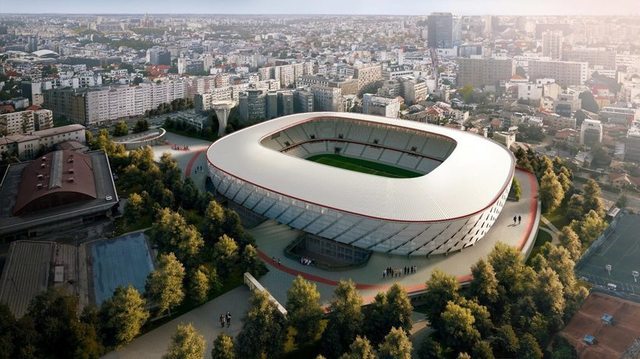 Primul stadion din România cu energie verde în construcție