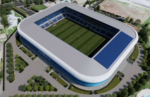 Constructia noului stadion Corvinul din Hunedoara