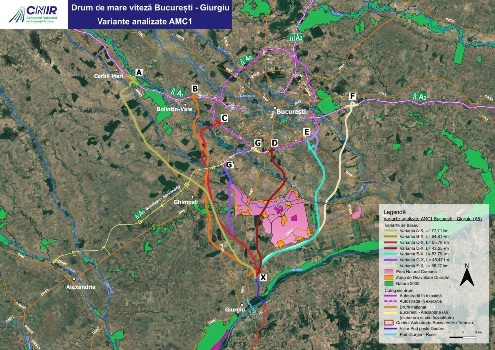 Varianta de traseu pentru Autostrada București – Giurgiu