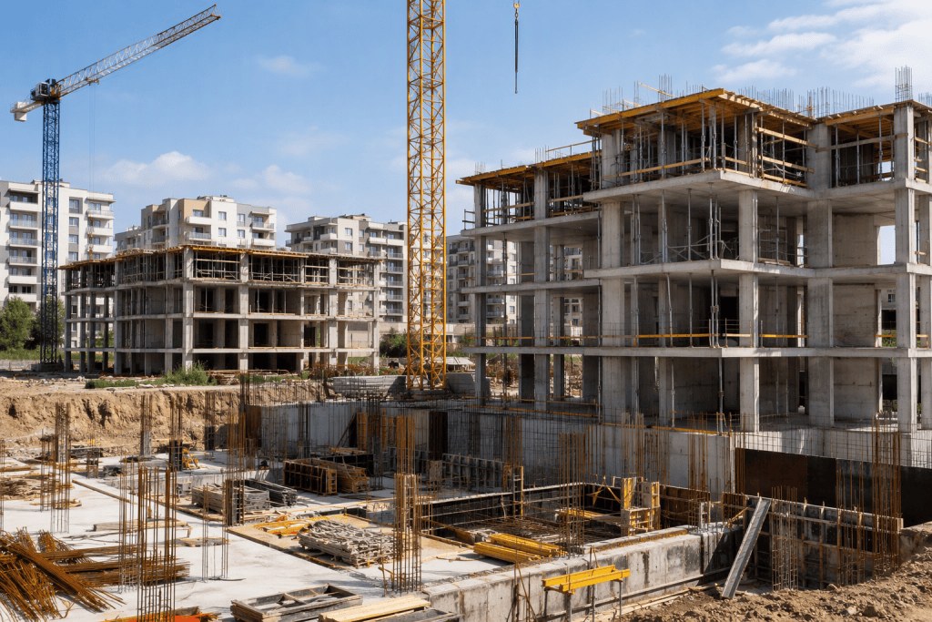 Sectorul construcțiilor din România crește cu 12% în prima jumătate a anului 2026