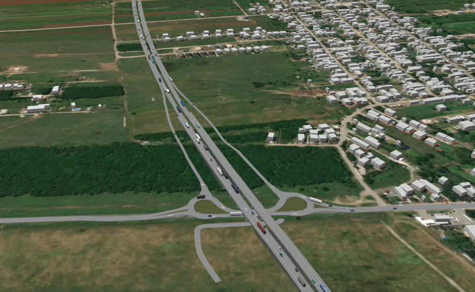 Nod rutier pe autostrada A0 București, la Bâcu, scos la licitație