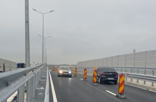 Pasajul DN3 peste Autostrada A0 București-Nord a fost deschis circulației