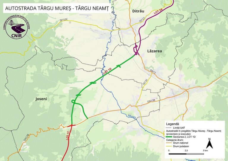 Autostrada A8 Unirii, lot 1D Joseni-Ditrau: Danlin versus UMB