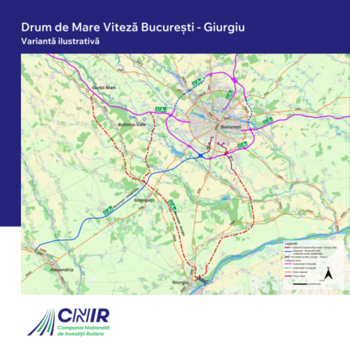 Drum expres Bucuresti – Giurgiu: A fost semnat contractul de realizare a studiului de fezabilitate